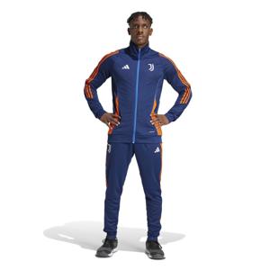 adidas Juventus Trainingspak Full-Zip 2024-2025 Donkerblauw Oranje Wit