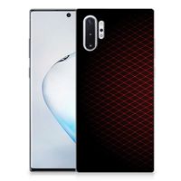 Samsung Galaxy Note 10 Plus TPU bumper Geruit Rood - thumbnail