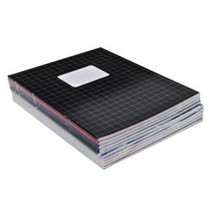 Voordeelpakket 10x A5 ruitjes schriften gekleurd 10 mm   -