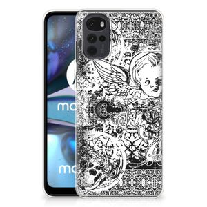 Silicone Back Case Motorola Moto G22 Skulls Angel