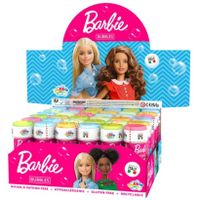 4x Barbie bellenblaas flesjes met bal spelletje in dop 60 ml voor kinderen - thumbnail