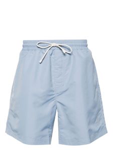 Brunello Cucinelli short de bain à logo brodé - Bleu