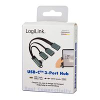 LogiLink UA0361 interface hub USB 3.2 Gen 1 (3.1 Gen 1) Type-C 5000 Mbit/s Zilver - thumbnail