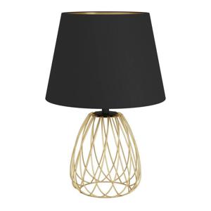 Stars of Light Schemerlamp Jazminia goud met zwarte kap 390039