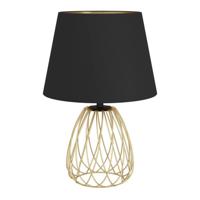 Stars of Light Schemerlamp Jazminia goud met zwarte kap 390039