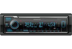 Kenwood KMMBT508DAB Autoradio enkel DIN DAB+ tuner, Aansluiting voor stuurbediening, Bluetooth handsfree