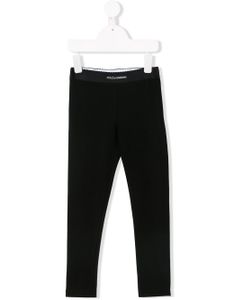 Dolce & Gabbana Kids legging à logo - Noir