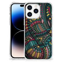 Apple iPhone 14 Pro Max Doorzichtige Silicone Hoesje Aztec