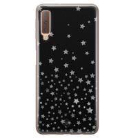 Samsung Galaxy A7 2018 siliconen hoesje - Falling stars