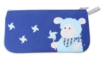 Opc hk etui Schaap meisjes 22 x 11 cm blauw
