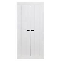 Woood Connect Kledingkast B 94 cm - Plank en Roede - Wit