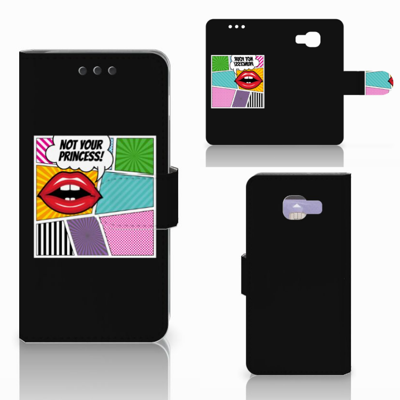Samsung Galaxy A3 2016 Wallet Case met Pasjes Popart Princess