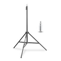 Walimex pro WT-803 Lampstatief 208 cm - compact licht lichtstatief van aluminium, hoogte max. 208 cm draagvermogen 3,5 kg voor fotografie studio mobiel video flitser softbox ringlicht, met tas +
