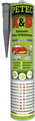 PETEC afdichtmiddel body sealant 310 ml gray