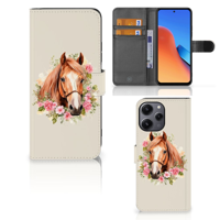 Telefoonhoesje met Pasjes voor Xiaomi Redmi 12 Paard