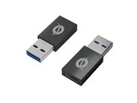 CONCEPTRONIC DONN10G USB-A naar USB-C Adapter 2-Pack, USB 3.0