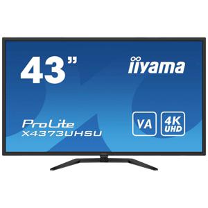 Iiyama ProLite X4373UHSU-B1 LED-monitor Energielabel G (A - G) 108 cm (42.5 inch) 3840 x 2160 Pixel 16:9 3 ms HDMI, DisplayPort, Mini-DisplayPort, USB 2.0, USB