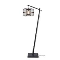 GOOD&MOJO Vloerlamp Hokkaido - Bamboe Zwart - 55x38x150cm