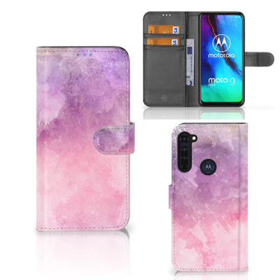 Hoesje Motorola Moto G Pro Pink Purple Paint Hoesje Motorola Moto G Pro Pink Purple Paint