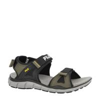 Fila sandalen zwart/kaki