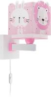 Dalber Kinderkamer wandlamp Baby Jungle soft roze 63119S