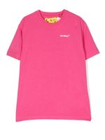 Off-White Kids t-shirt en coton à logo imprimé - Rose