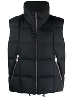 DSQUARED2 gilet matelassé à col montant - Noir