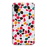 Colored Giraffe: iPhone XS Max Volledig Geprint Hoesje - thumbnail