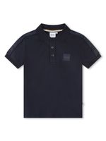 BOSS Kidswear polo à patch logo - Bleu