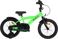 AMIGO Explorer 16 Inch 23 cm Jongens Terugtraprem Groen/Zwart - thumbnail