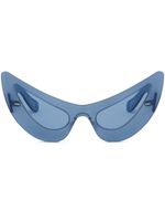 Marni lunettes de soleil à monture papillon - Bleu - thumbnail