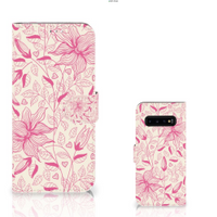 Samsung Galaxy S10 Plus Hoesje Pink Flowers