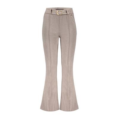Frankie&Liberty flared broek Shelly met visgraat lichtbruin Frankie&Liberty flared broek Shelly met visgraat lichtbruin