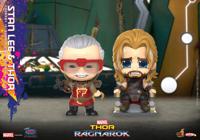 Thor: Ragnarok Cosbaby (S) Mini Figures Stan Lee & Thor 10 Cm - thumbnail