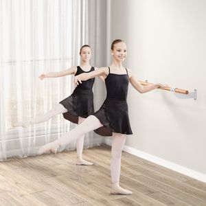 Ballet Wand Bar 120 cm Enkele Ballet Bar Ballet Apparatuur in Beukenhout voor Yoga en Stretching voor Kinderen & Volwassenen