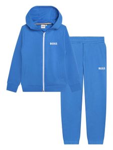 BOSS Kidswear survêtement à logo imprimé - Bleu