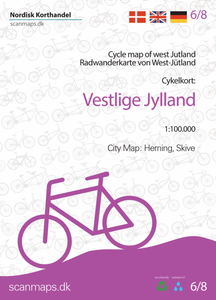 Fietskaart 6 Vestlige Jylland - West Jutland (Denemarken) | Scanmaps