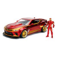 Avengers Diecast Model 1/24 2016 Chevy Camaro SS Iron Man - thumbnail