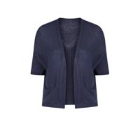 Paprika gebreid vest donkerblauw