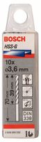 Bosch Accessoires Metaalboren HSS-G, Standard 3,6 x 39 x 70 mm 10st - 2608595332 - thumbnail