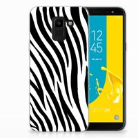 Samsung Galaxy J6 2018 TPU Hoesje Zebra - thumbnail