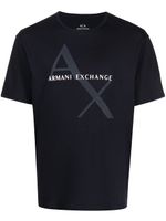 Armani Exchange t-shirt à logo imprimé - Noir - thumbnail