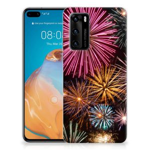 Huawei P40 Silicone Back Cover Vuurwerk