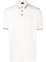 Emporio Armani polo à col logo - Blanc