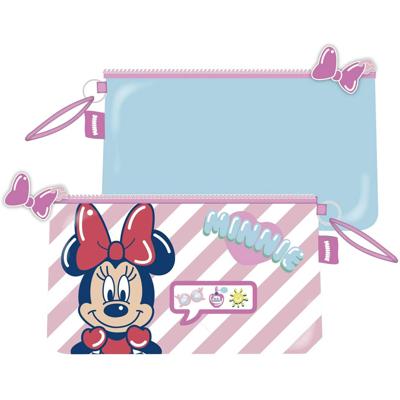 Arditex toilettas Minnie Mouse junior 24 x 14 cm roze/blauw Arditex toilettas Minnie Mouse junior 24 x 14 cm roze/blauw