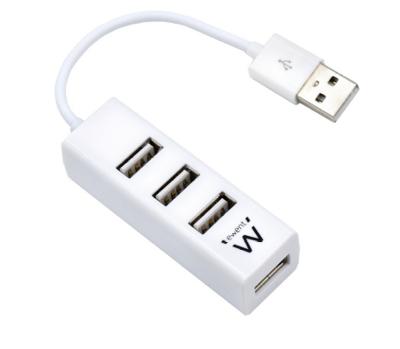 Ewent EW1122 4-Poorts USB 2.0 HUB Female - Wit Ewent EW1122 4-Poorts USB 2.0 HUB Female - Wit