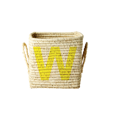 Rice - Raffia Square Basket - W