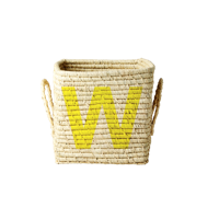 Rice - Raffia Square Basket - W