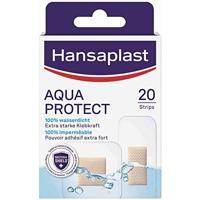 Hansaplast Aqua Protect pleister (20 strips), waterdichte wondpleisters met extra sterke kleefkracht, hechtpleister ideaal voor douchen, zwemmen en baden
