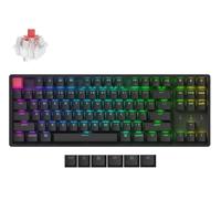 Keychron K8 Version 2 Draadloos Mechanisch Toetsenbord, Bluetooth/USB-C, RGB LED, QMK/VIA, Hot-swap, Programmable, PBT Keycaps, For Mac Windows, Super Red Switch